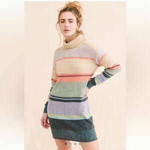 Anthropologie Daily Practice Striped Sweater Dress | Size Medium